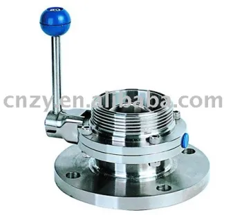 Sanitary Flange Butterfly Valve
