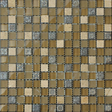 GGS112-C Crystal Glass Mosaic mix Art Stone