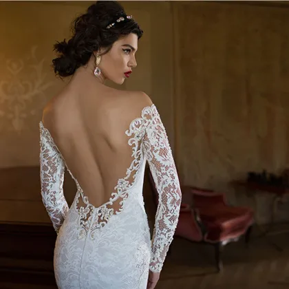 Lace Mermaid Gown Bridal Wedding Dress (Dream-100103)