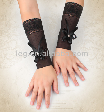 women lace wrist wristlet cuff gloves sleeves for office lady