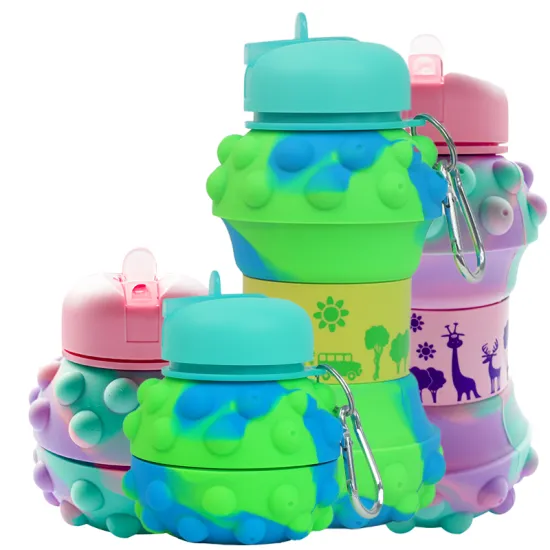 Pop Relief Stress-Free Collapsible Water Bottle for Kids - Sport & Outdoor