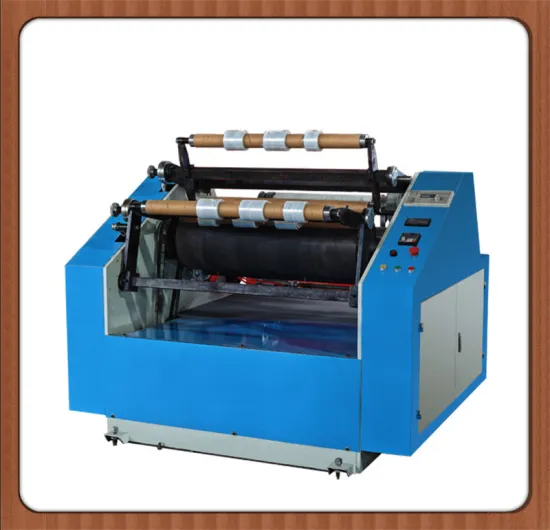 Pe stretch film rewinding slitter machine