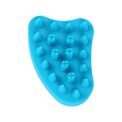 Multi-color silicone shampoo comb