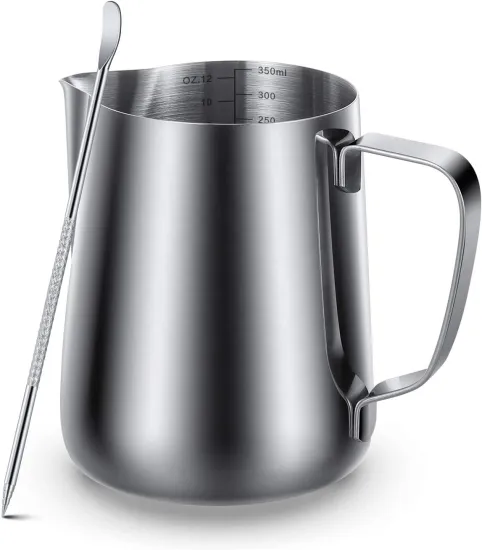 Factory Wholesale: High-Quality, Long-Lasting Minimalist Latte Art Cups in 350/600/1000ml Sizes - Stainless Steel Milk Foam and Pull Flower Cylinder Cups