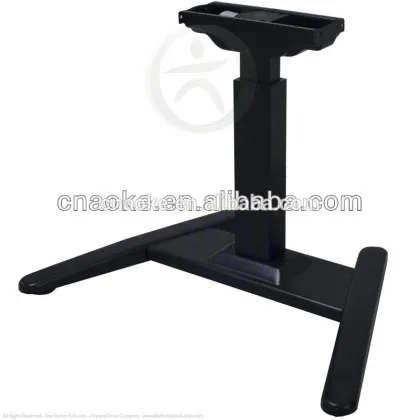 one leg adjustable height dining table