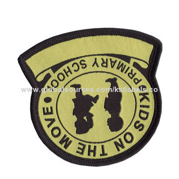 Woven Label, Customized Materials are Accepted, with Paper Backing