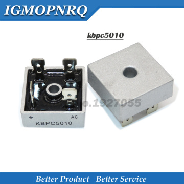 free shipping 1PCS KBPC5010 single-phase bridge rectifier bridge DIP 50A 1000V 100% new