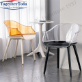 Acrylic transparent dining chair for hotel use