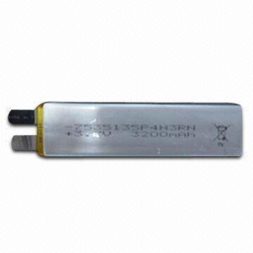 Lithium Polymer Cell with Voltage of 3.7V and 3,200mAh Capacity