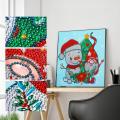 Dessin animé Santa Claus 5D peinture de peinture décorative