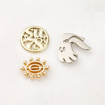 Custom Metal Hang Tags for Clothing - 3D Embossed Brand Accessories Hardware