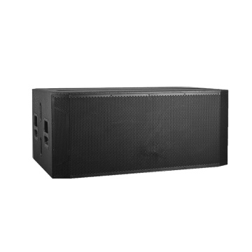 dual 18 inch big bass subwoofer woden speaker