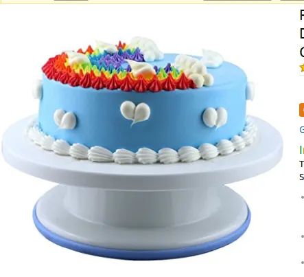 ABS Material Cake Stand Decorating Turntable