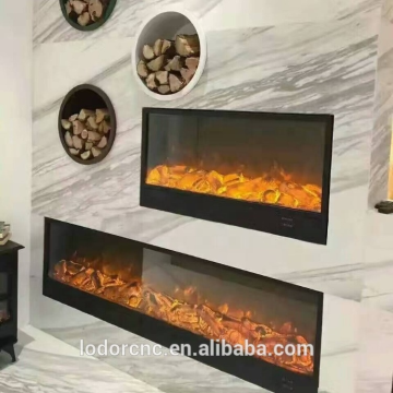 Calentador de chimenea eléctrico incrustado fácil de instalar