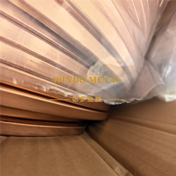Easy bend square copper tube in coil