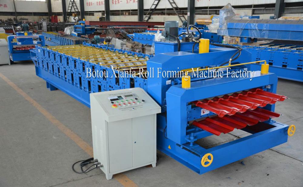 Color Metal Sheet Roof double roll forming machine