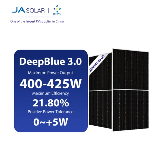 Deep Blue 3.0 Solar Panels: 400W to 425W PV Technology by Ja Solar