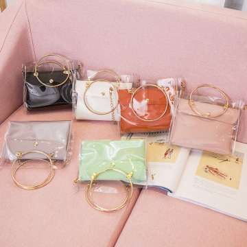 2021 Summer Jelly Women Tote Bags Ladies Luxury Transparent Purses Wholesale Designer Mini Handbags