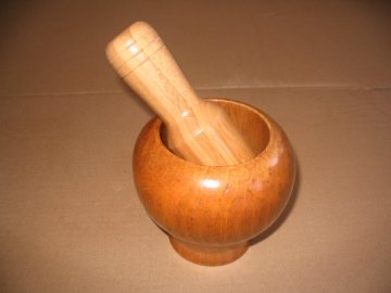 bamboo garlic bowl,bamboo mortar and pestle