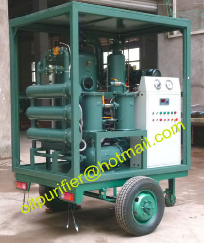 Transformer Oil Filtration Machine with weather-proof enclosure and mobile trailer