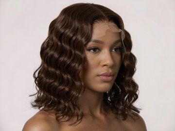 Breathable Cap Synthetic Full Wig Heat Resistant Fiber Natural Hairline For Women