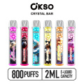 Okso Crystal Bar Sekali Pakai 600 800puff Vape Grosir