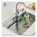 Handmade Kitchen Sinks: Thickened Stretch Basin in Stainless Steel