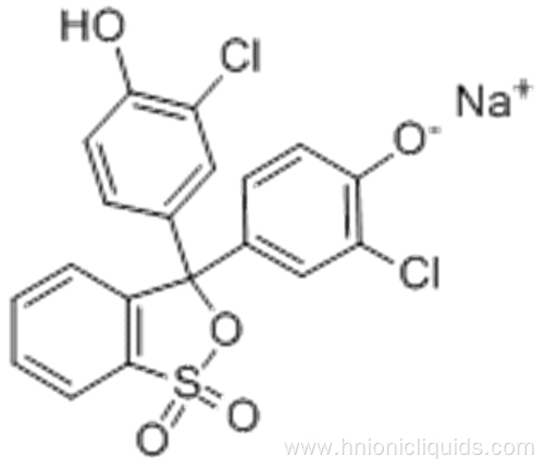 Phenol,4,4'-(3H-2,1-benzoxathiol-3-ylidene)bis[2-chloro-, sodium salt CAS 123333-64-2