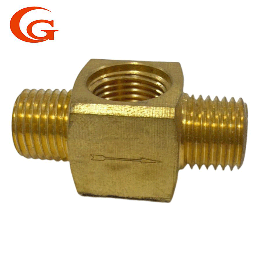 Junta de tres vías de latón para sistemas de plomería