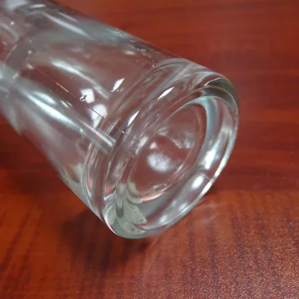 30CL 350ML Round Clear Wine Glass Screw Cap Bottles for Butter Chicken Sauce