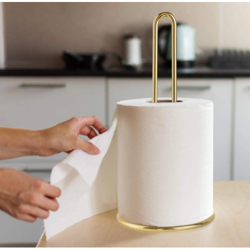 Metal tissue holder in the living room