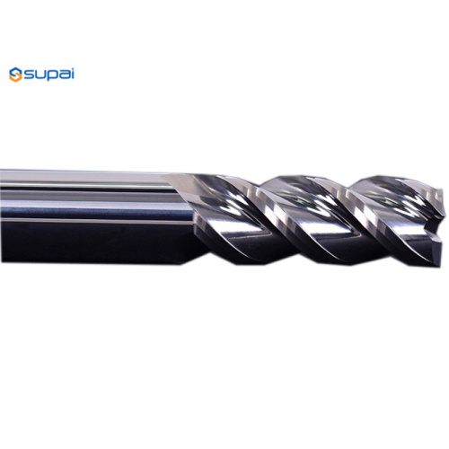 Colorful Coating 3Flute Polished Milling Cutter for Aluminum