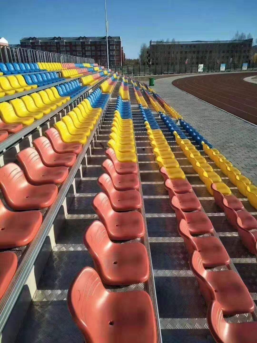 Direct Sale Grandstand HDPE Plastic Bleacher Chair