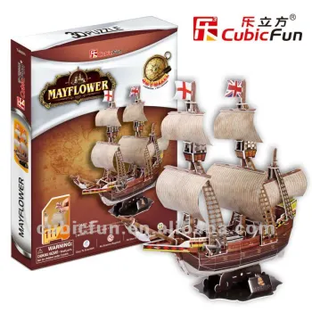 3d puzzle toy sailboat - May Flower ancient jalor paper model