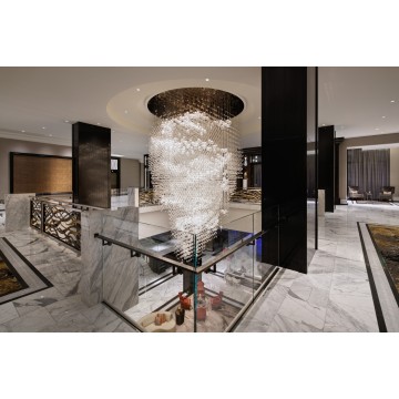 Large Customized Lobby Villa Crystal Glass Chandelier