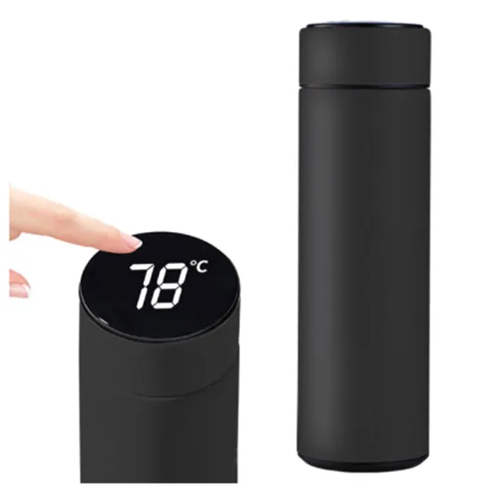 Temperature Display Vacuum Flasks Travel Car Stainless Steel Smart Thermos Water Bottle