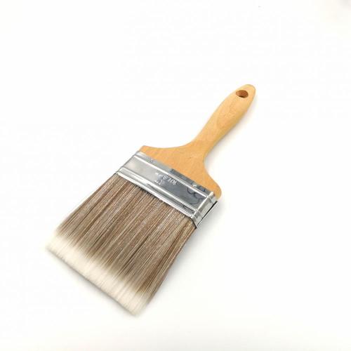 Wood Handle Wall Flat Paint Brushes