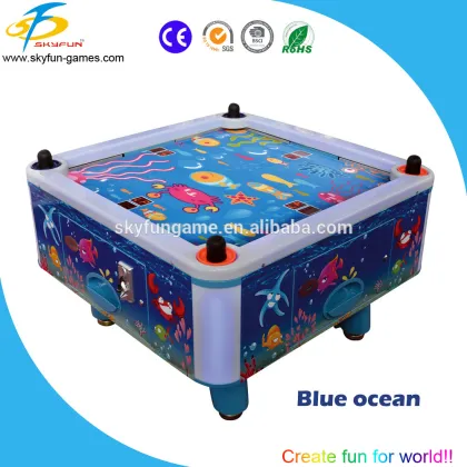 Coin operated arcade air hockey game two player air hockey