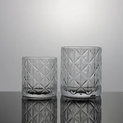 ATO diamond print glass Candleholder Wedding Decor