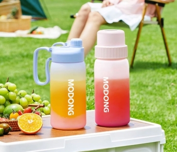 1200ML Big Capacity Portable Juice Cup with USB Blender