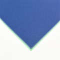Suelo de PVC de superficie de tejido de color azul