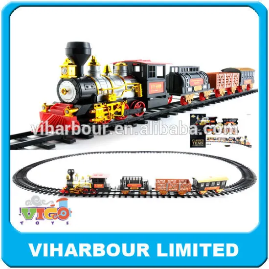 90CM Kids funny plastic electric toy train assemble slot toy set