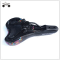 Black flower color mtb bicycle hollow saddle