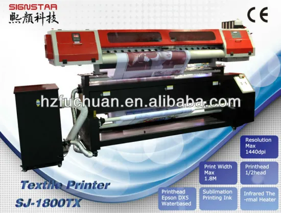 Digital Textile Printer 1.8m, DX5 m