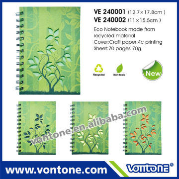 Eco friendly recycled note book