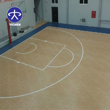 PVC Vinyl Roll Flooring για μπάσκετ, μπάντμιντον και αθλητικά γήπεδα