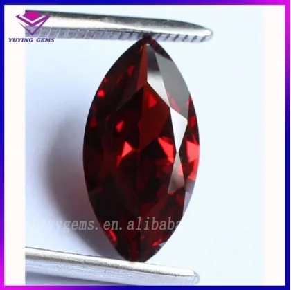 Marquise Cut 6*12mm CZ Gems Synthetic Garnet Jewelry Zirconia