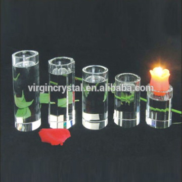 Crystal cylinder tealight holder/ candle holder for votive