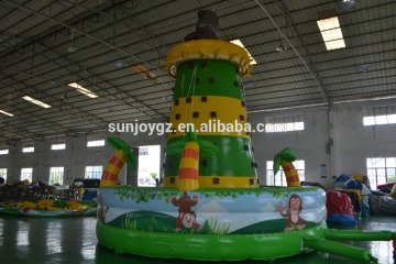 New Design 15oz Plato PVC Tarpaulin Inflatable Rock Climbing Wall