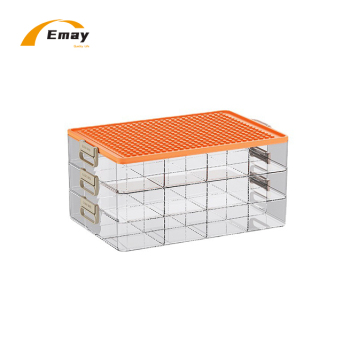 Stackable Toy Chest with 12 Compartments - Multi-compartment Storage Box Organizer Bins